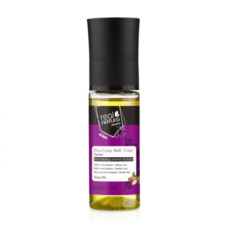 Сироватка для блиску та гладкості волосся Real Natura Pro-Lisos Anti Frizz Argan, 50 мл